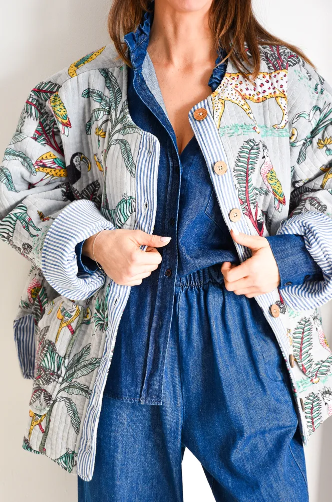 Veste Imprimée Velours SALLY
