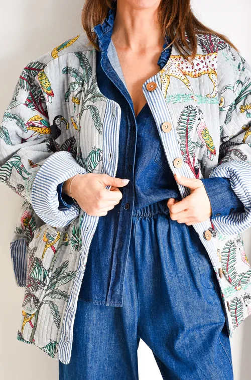 Veste Imprimée Velours SALLY