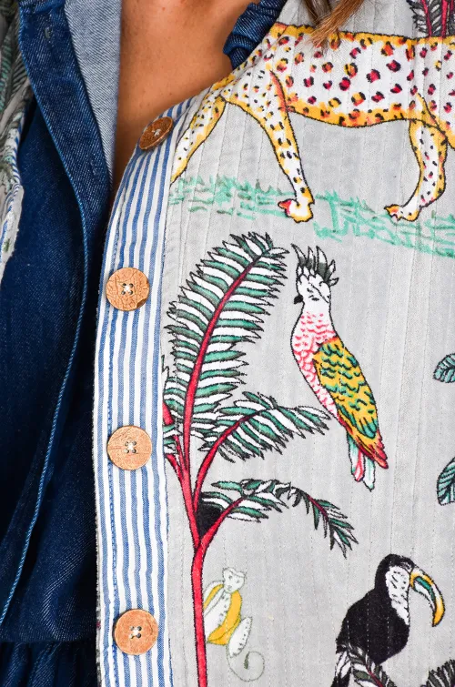 Veste Imprimée Velours SALLY