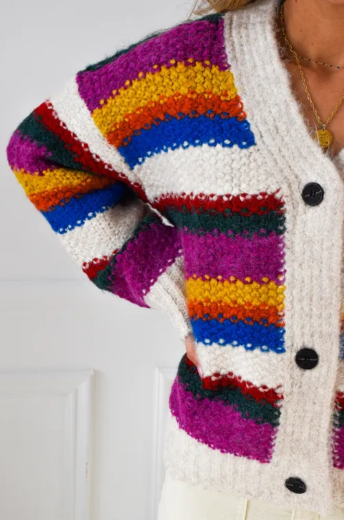 Gilet Rayures Multicolore CHLOE