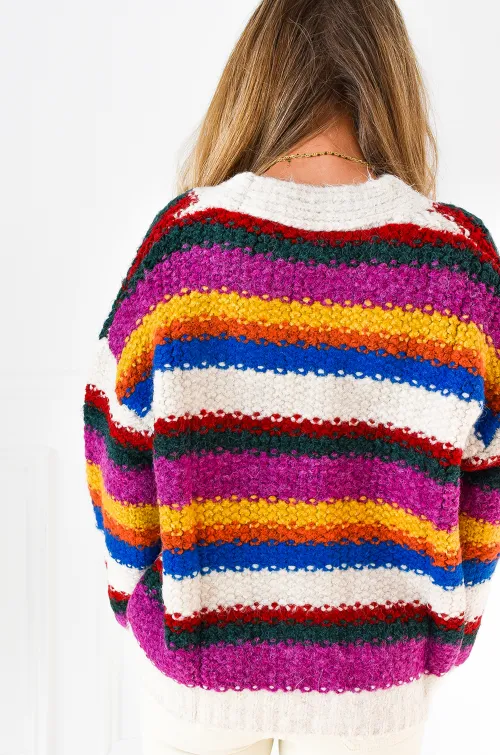 Gilet Rayures Multicolore CHLOE
