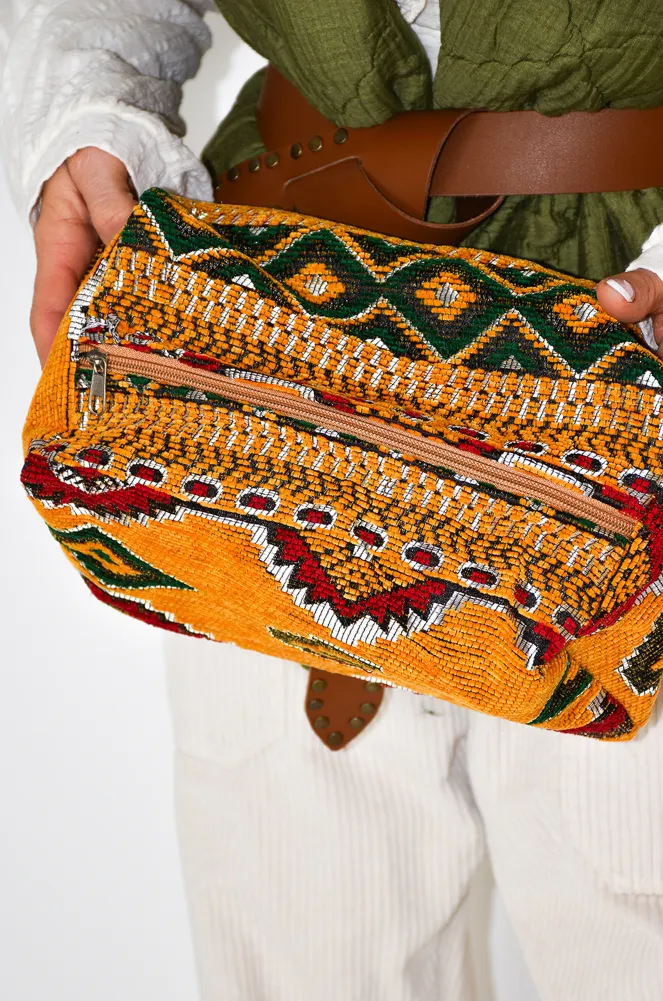 noho maroc IMPRI JAUNE POCHETTE