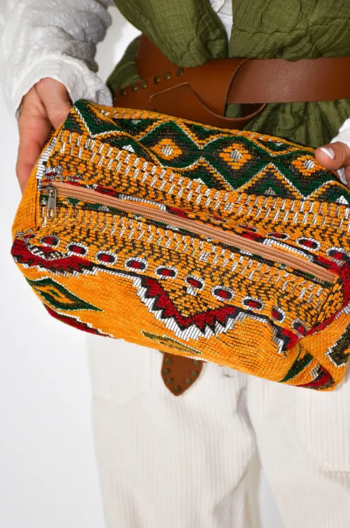 noho maroc IMPRI JAUNE POCHETTE