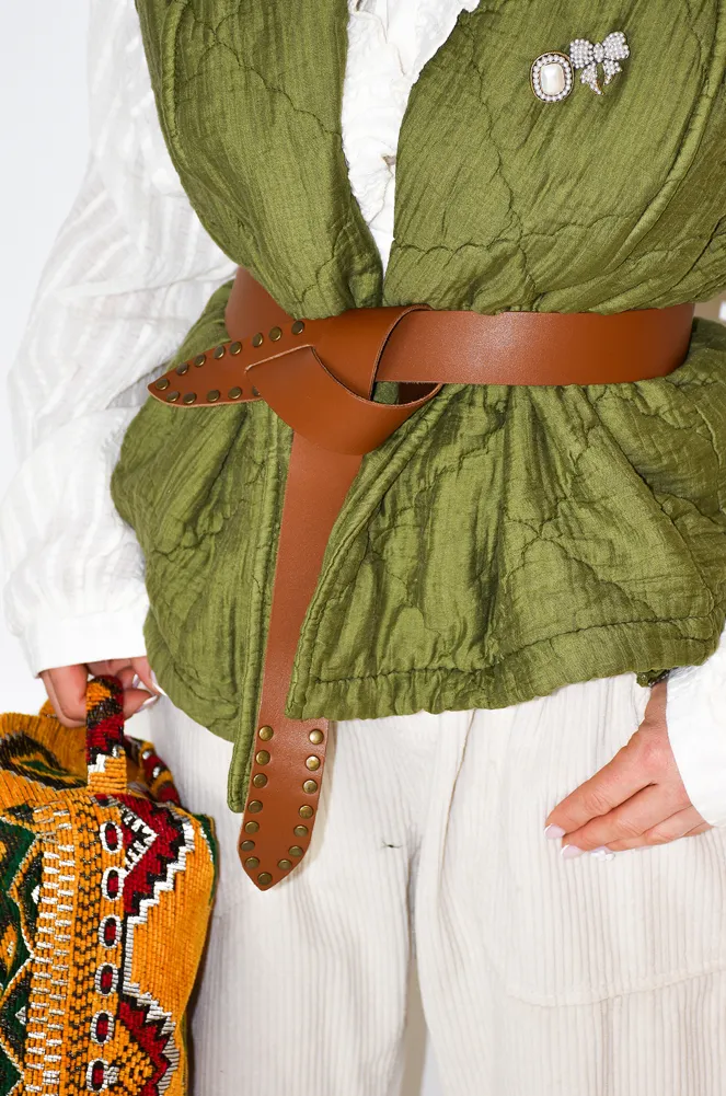 Cinturón Tachuelas Camel LINA Noho - 1 | ACCESORIOS