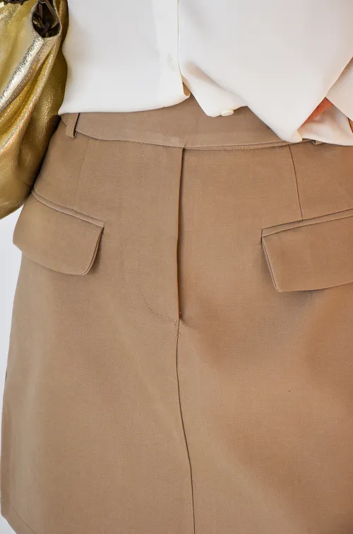 UNIKAPARIS SARL N.THREE  BEIGE JUPES FEMME