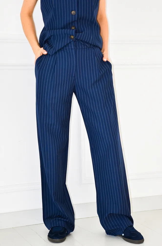 UNIKAPARIS SARL N.THREE RAYE MARINE PANTALON FEMME