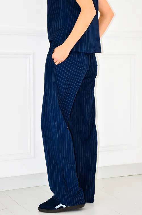 UNIKAPARIS SARL N.THREE RAYE MARINE PANTALON FEMME