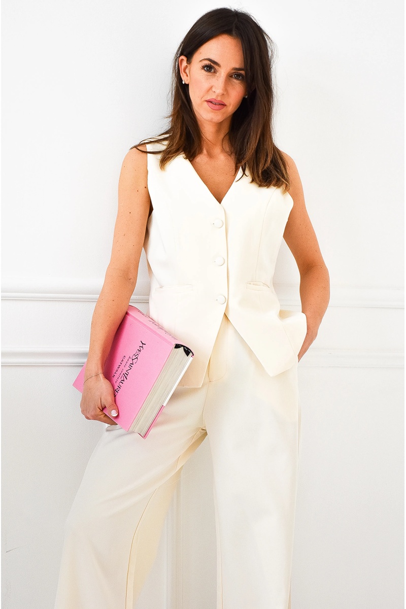 Veston Cintré Ecru SCARLETT