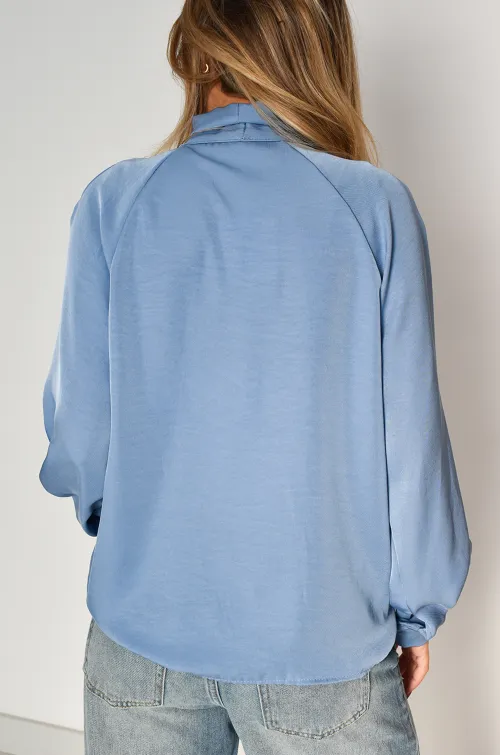 Chemisier Nœud Bleu LOUISE
