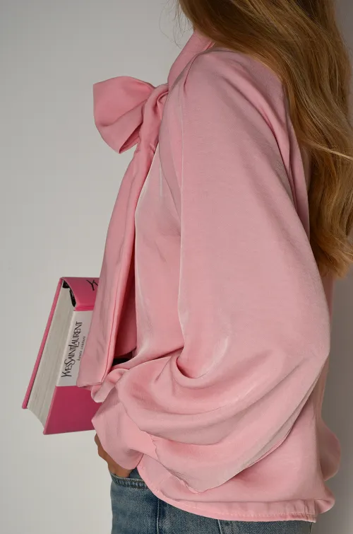 MODA EUROPA NOEUD ROSE CHEMISIER