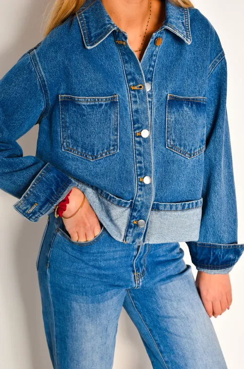 DAPHNEA REVERS DENIM VESTES FEMME
