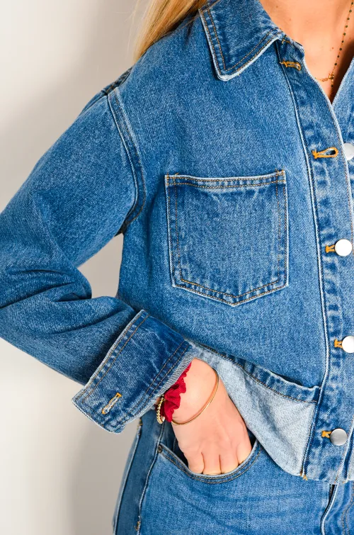 DAPHNEA REVERS DENIM VESTES FEMME