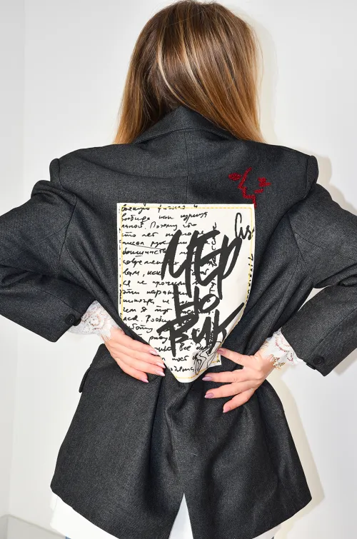 Blazer Patch Anthracite FLORA