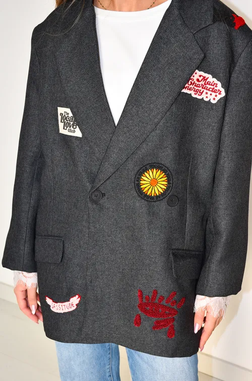 Blazer Patch Anthracite FLORA