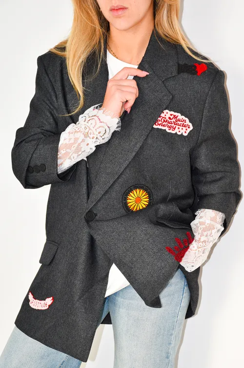 Blazer Patch Anthracite FLORA