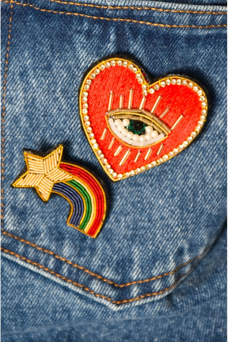 mila and stories COEUR ROUGE BROCHE 2