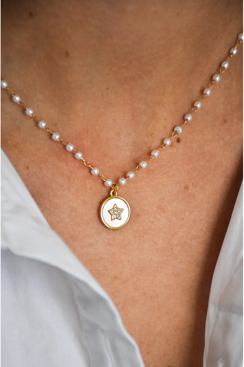 Collier Etoile Perle IVY 2