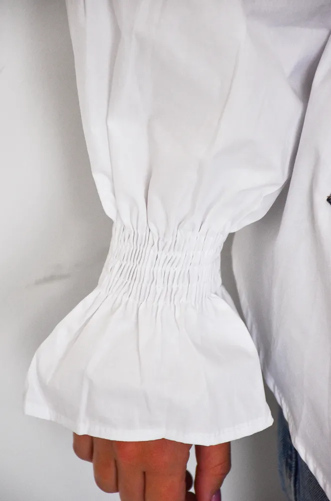 Chemisier Denim Blanc JOE