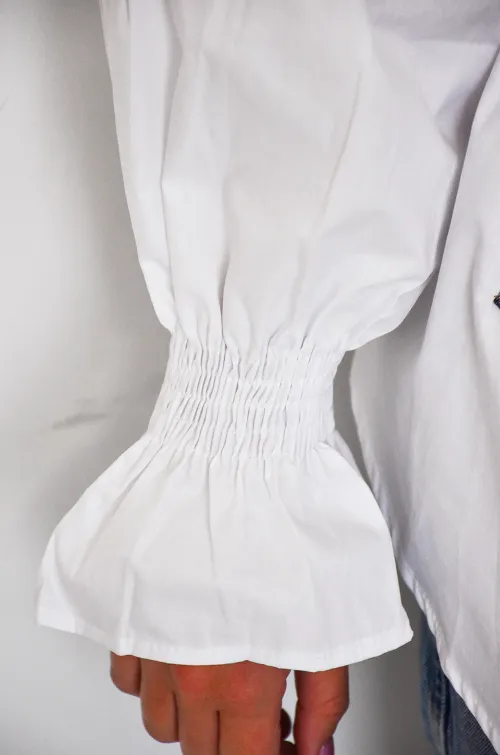 Chemisier Denim Blanc JOE