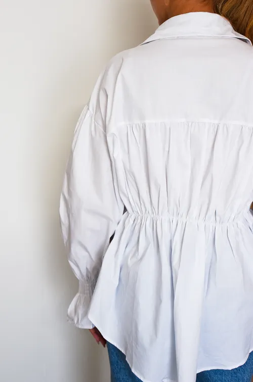 Chemisier Denim Blanc JOE