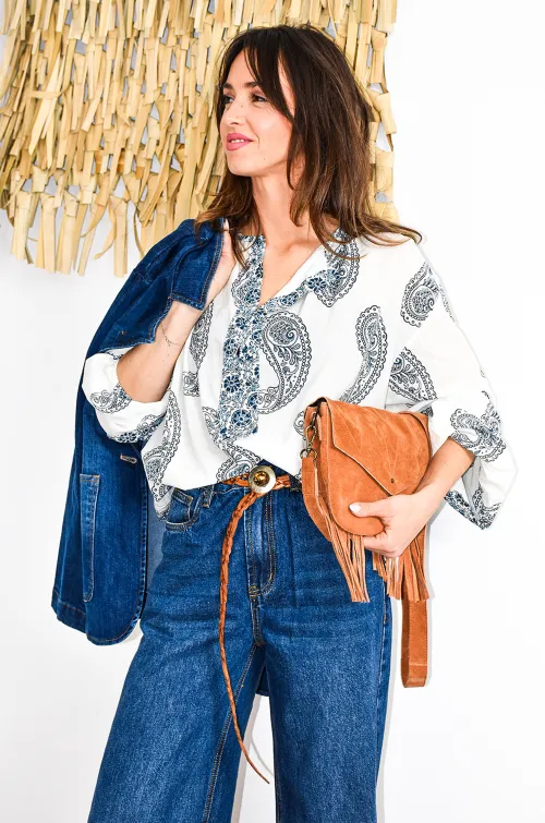 banditas CACHMI BL/BLE BLOUSE