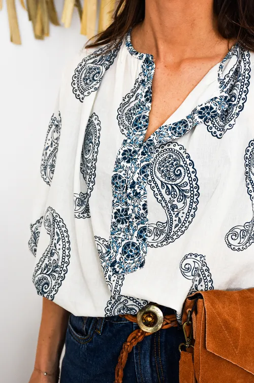 banditas CACHMI BL/BLE BLOUSE