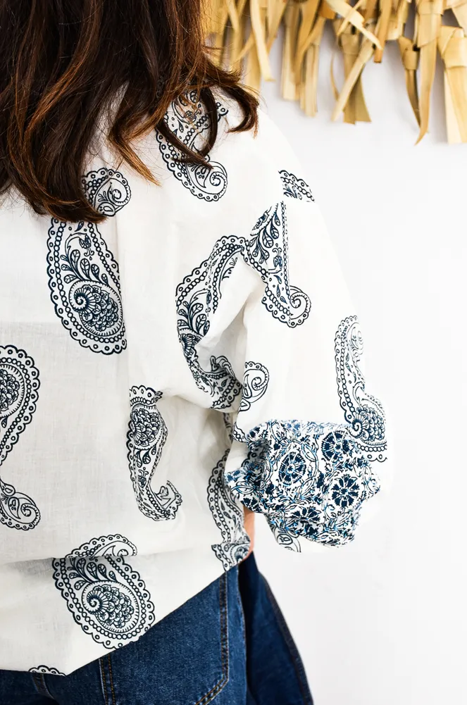 banditas CACHMI BL/BLE BLOUSE