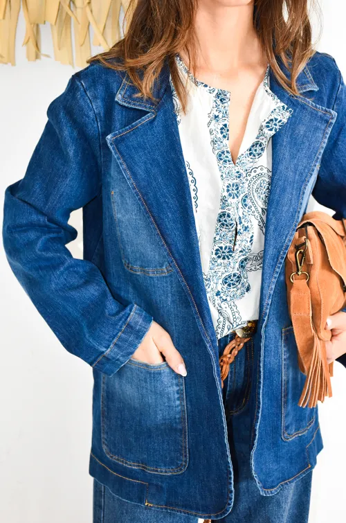 banditas JEANS BLEU VESTES FEMME