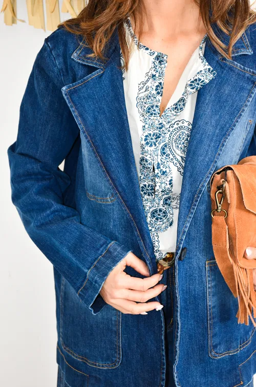 banditas JEANS BLEU VESTES FEMME