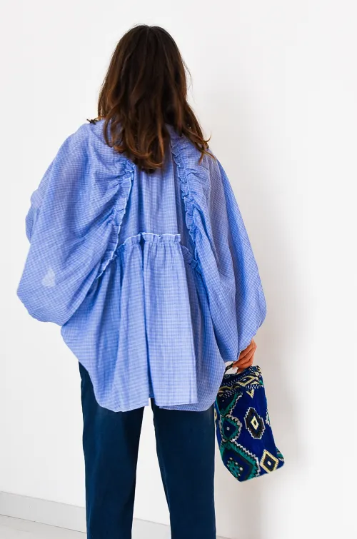 johanna toutoun CARREA BLEU CHEMISIER