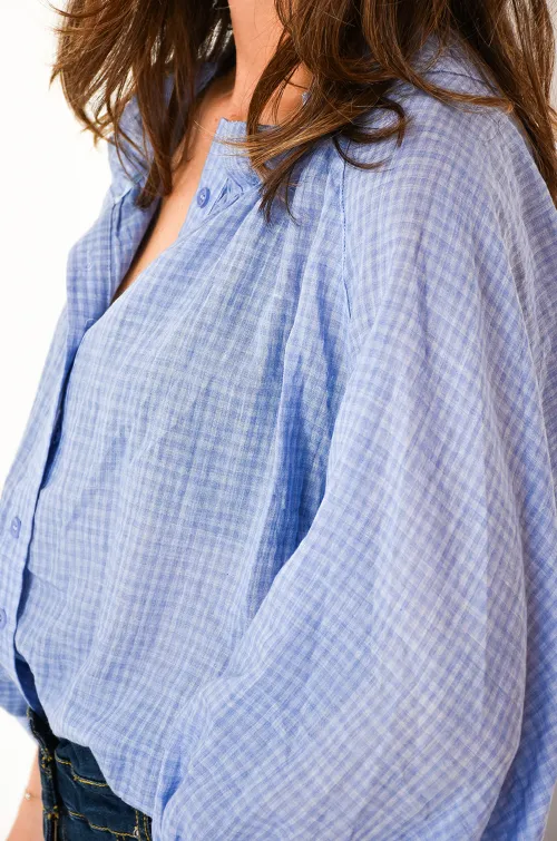 johanna toutoun CARREA BLEU CHEMISIER