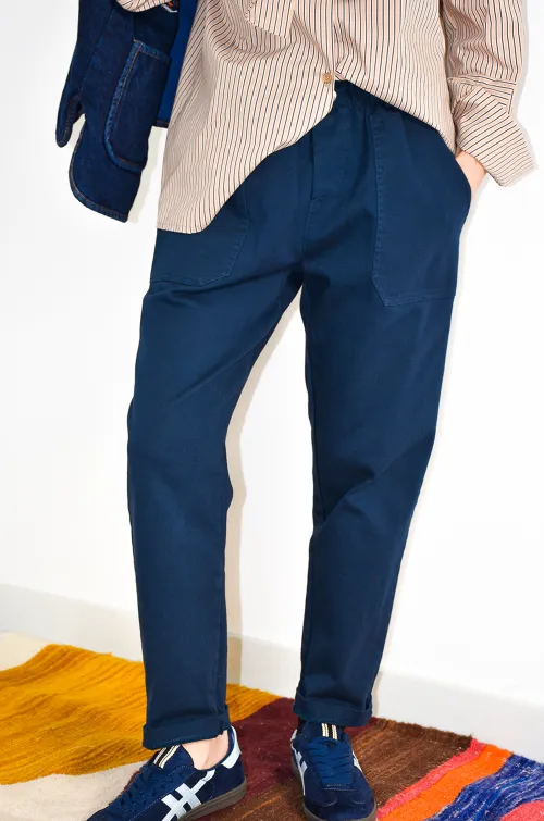 Pantalon Coton Marine JADE
