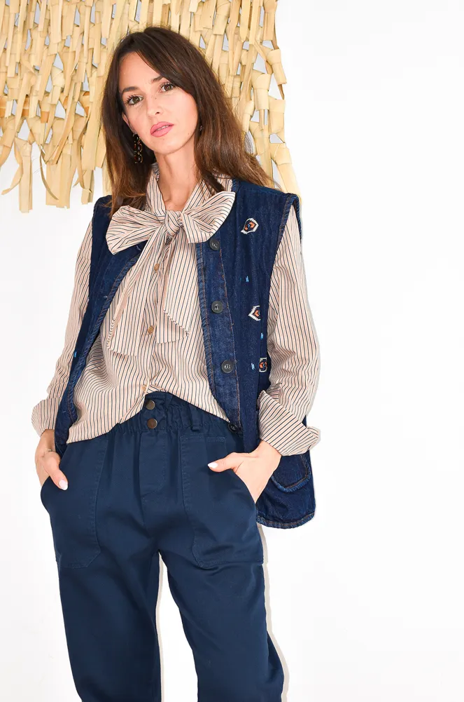 johanna toutoun BRODE JEANS VESTES FEMME
