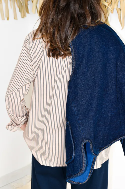 johanna toutoun RAYE BEIGE CHEMISIERS