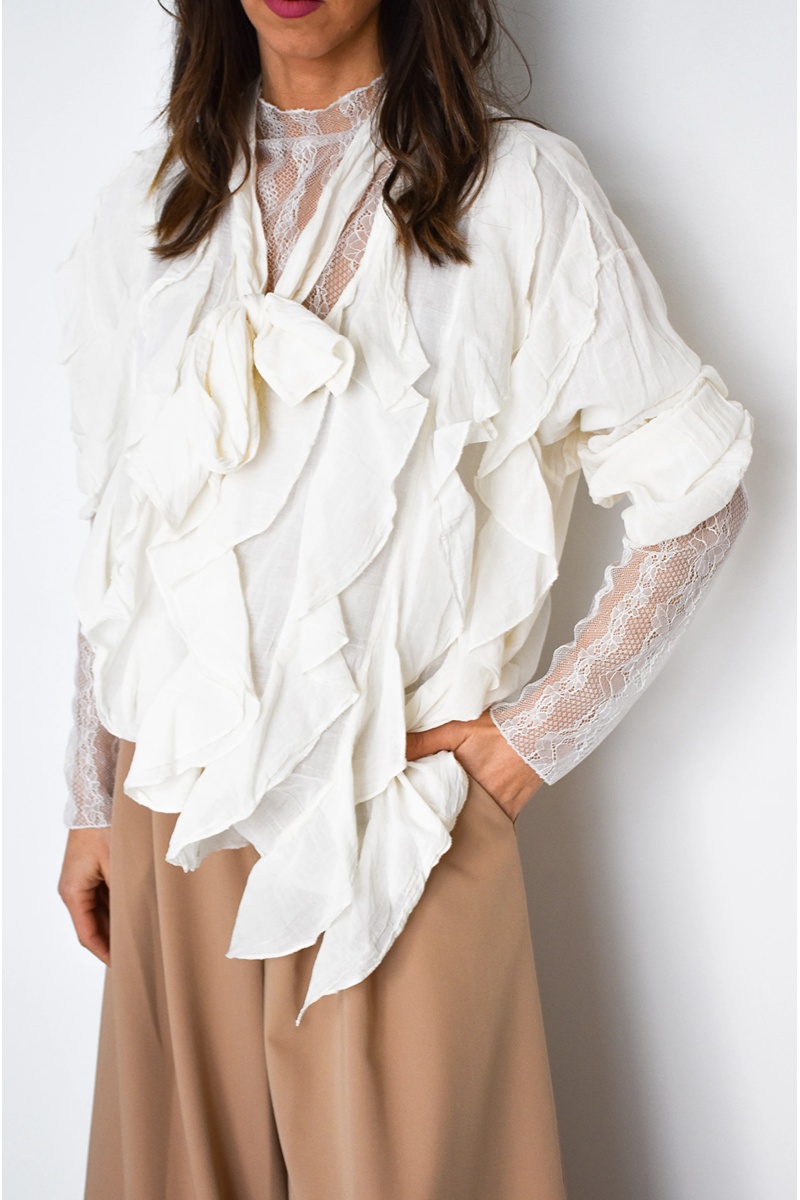 banditas NOEUD ECRU CHEMISIER 2