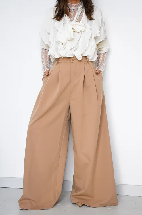 un huitieme-lukap  CAMEL PANTALON FEMME