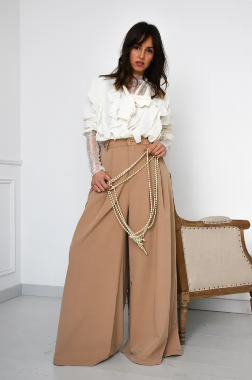 un huitieme-lukap  CAMEL PANTALON FEMME
