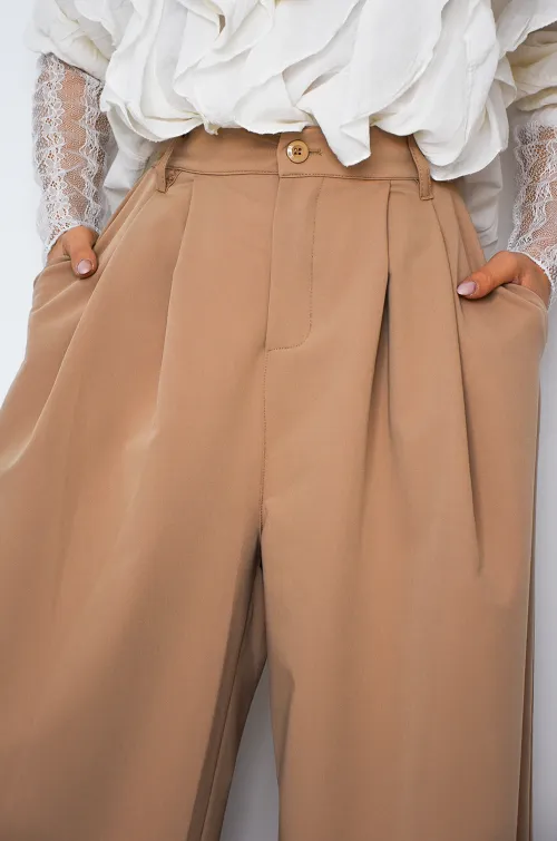 un huitieme-lukap  CAMEL PANTALON FEMME