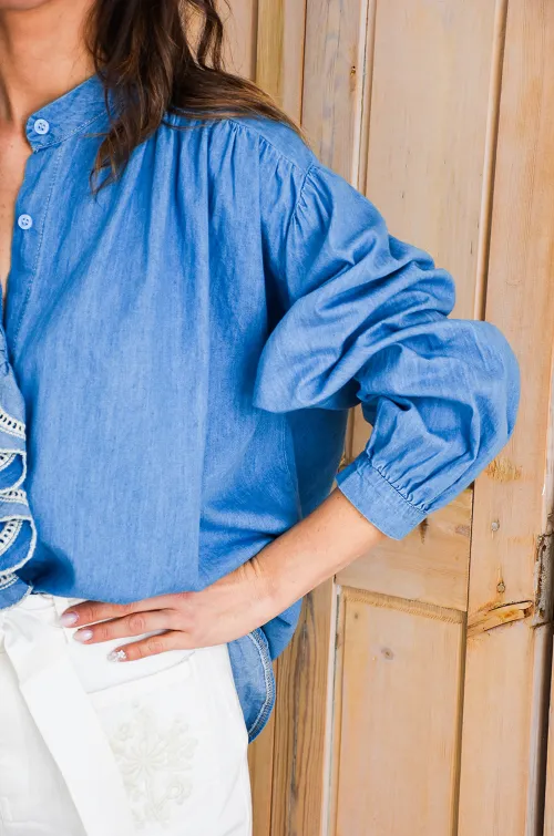 FARFALA MISSTA BRODE JEANS CHEMISIER