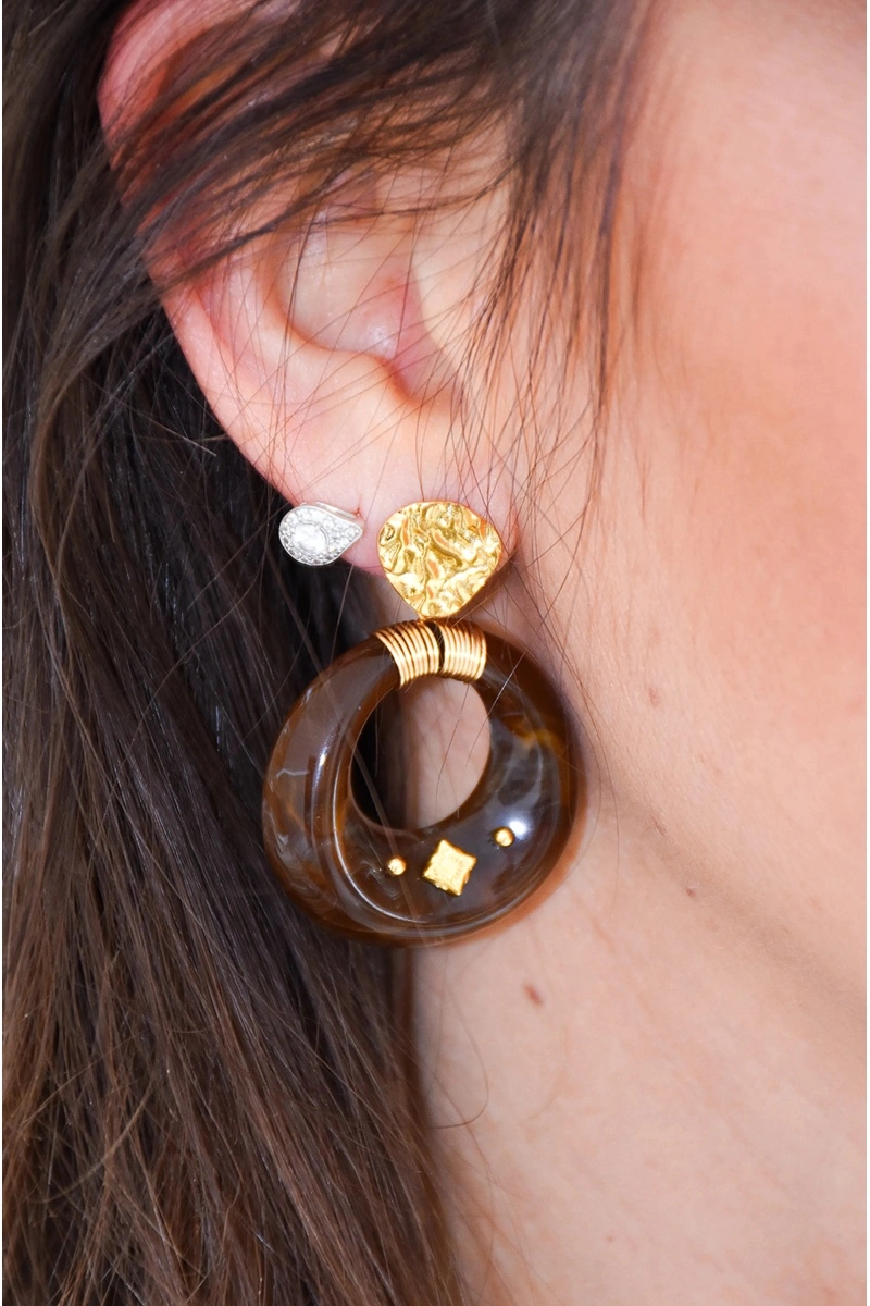 DOLVIKA LEO DORE BOUCLES D'OREILLES 2