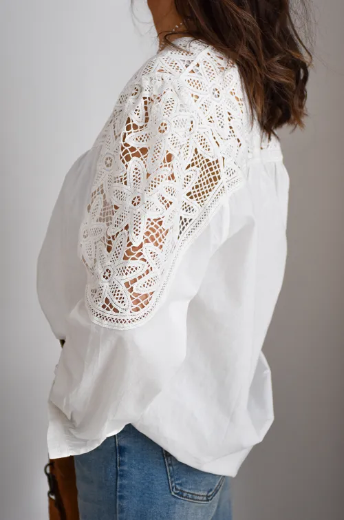 musy muse BRODE BLANC CHEMISIER