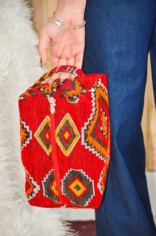 noho maroc IMPRI ROUGE POCHETTE