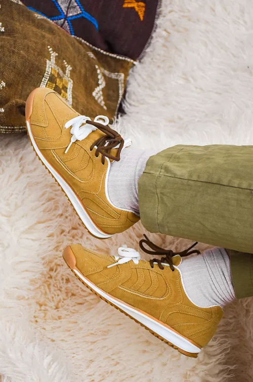Baskets Suédine Camel THAIS