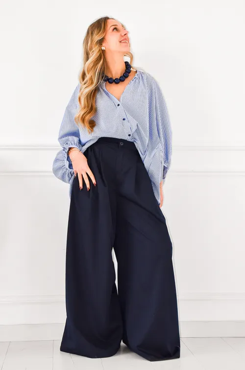Chemisier Rayures Marine JEANNIE
