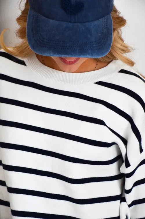 PRESSPLAY RAYE MA/BLA PULL FEMME