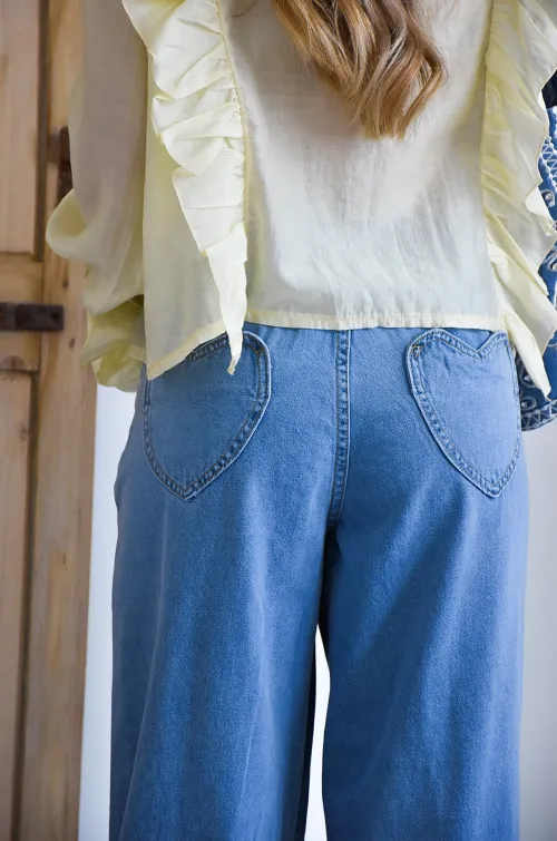 JS MILLENIUM COEUR DENIM JEANS FEMME