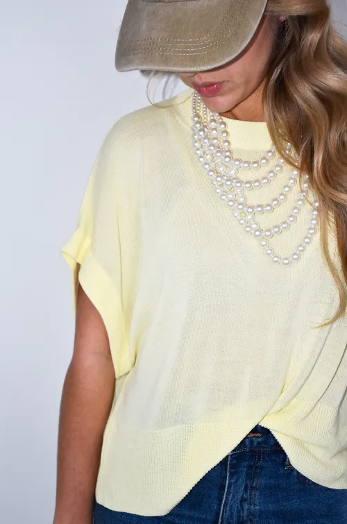 marketing order COLRON JAUNE PULL FEMME