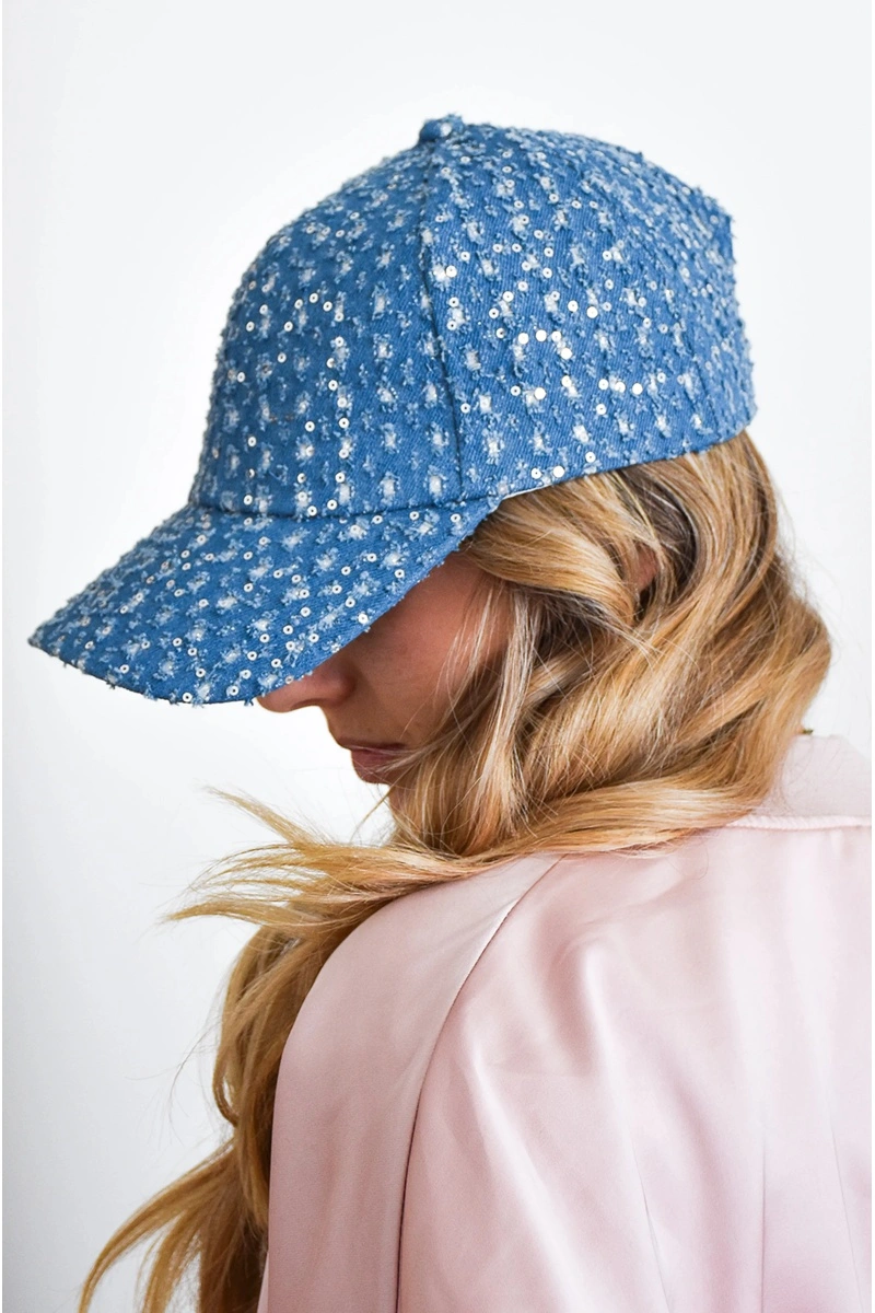 Casquette Denim Sequin RIO