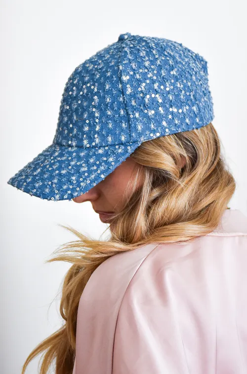 jianna fashion s.l STRASS BLEUJE CASQUETTE