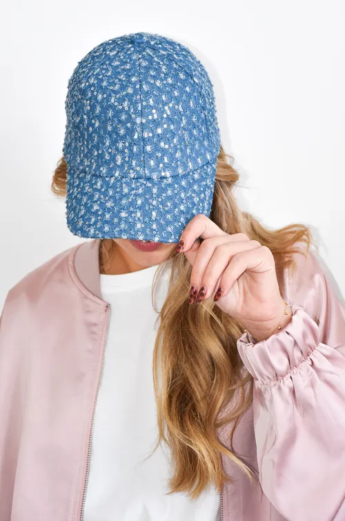 jianna fashion s.l STRASS BLEUJE CASQUETTE